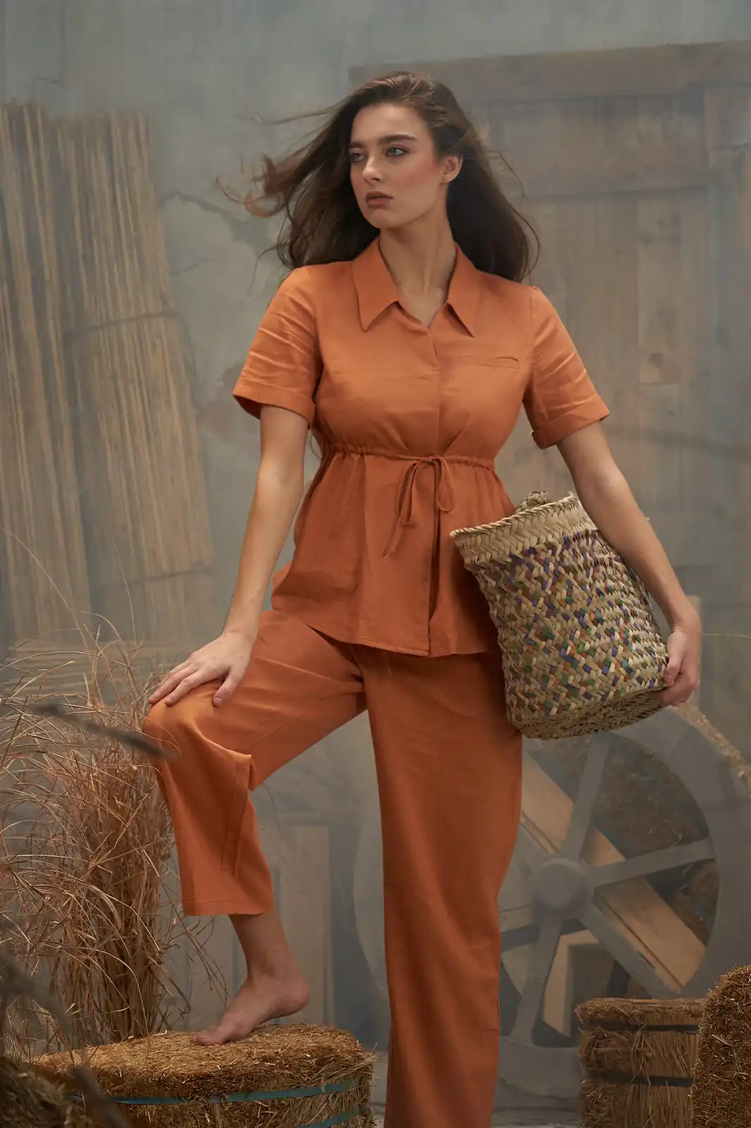 Khwaab Casual Half Sleeve Tops, Women’s Casual Half Sleeve Tops, Button Up Tops For Women, Women’s Casual Tops, Sustainable Clothing, Women Clothing, Sepia Stories, Clothes For Women, Sustainable Cotton Clothing, Organic Women Clothing, Eco Friendly Clothing, Slow Fashion Brand, Slow Fashion Clothing, Ashita Fernandes, Sustainable Luxury Clothing Brands