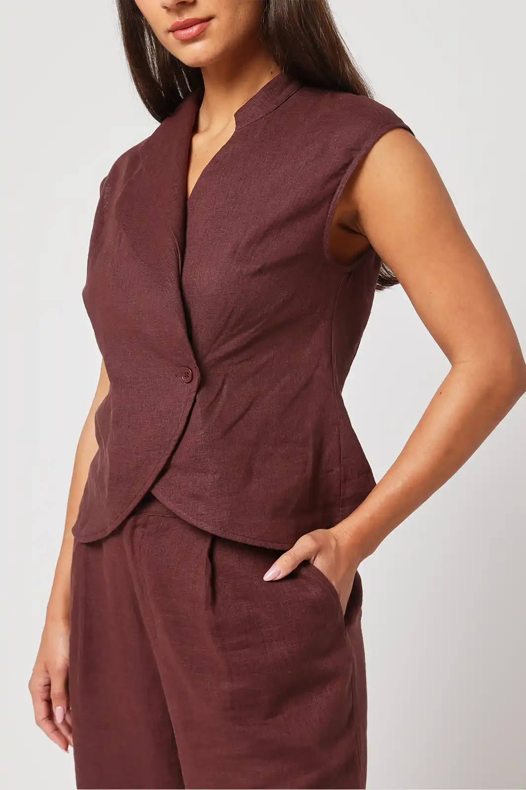 Women Clothing, Sepia Stories, Clothes For Women, Sustainable Cotton Clothing, Organic Women Clothing, Eco Friendly Clothing, Slow Fashion Brand, Slow Fashion Clothing, Ashita Fernandes, Sustainable Luxury Clothing Brands, Kudrat Relaxed Fit Cotton Pants, Pleated High Waist Trousers, Linen Trousers For Women, Bottom Wear For Women, Formal Cotton Pants For Women