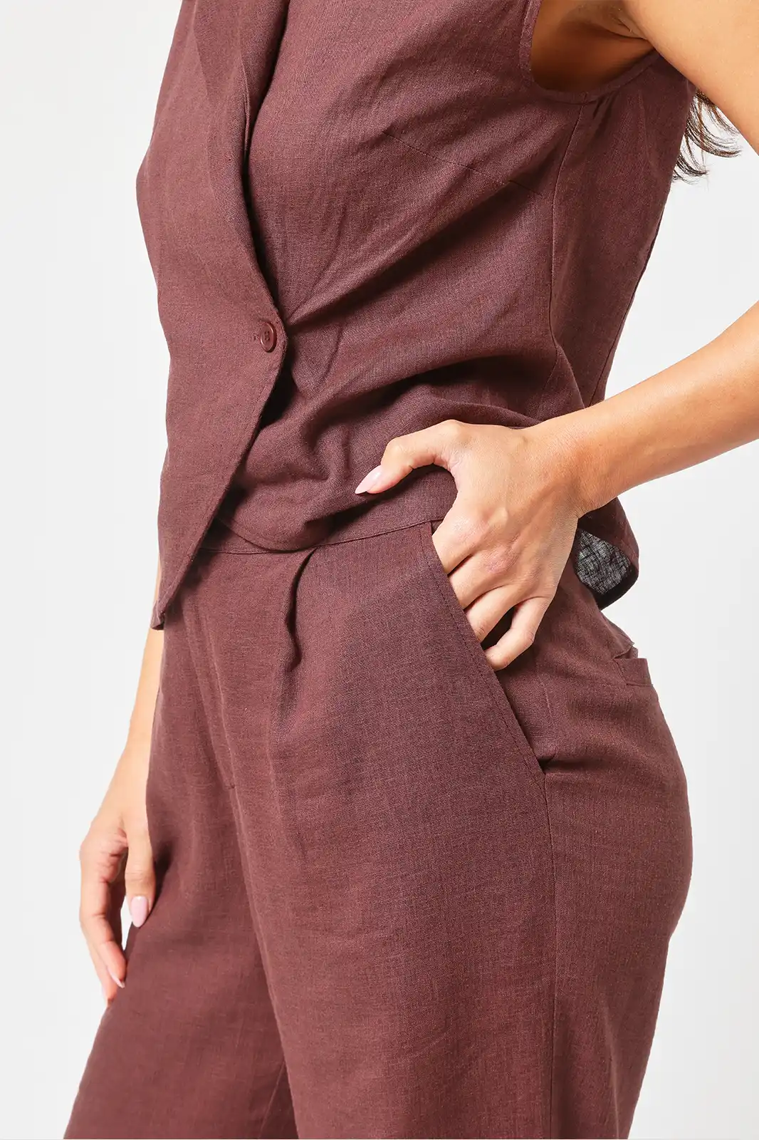 Women Clothing, Sepia Stories, Clothes For Women, Sustainable Cotton Clothing, Organic Women Clothing, Eco Friendly Clothing, Slow Fashion Brand, Slow Fashion Clothing, Ashita Fernandes, Sustainable Luxury Clothing Brands, Kudrat Relaxed Fit Cotton Pants, Pleated High Waist Trousers, Linen Trousers For Women, Bottom Wear For Women, Formal Cotton Pants For Women