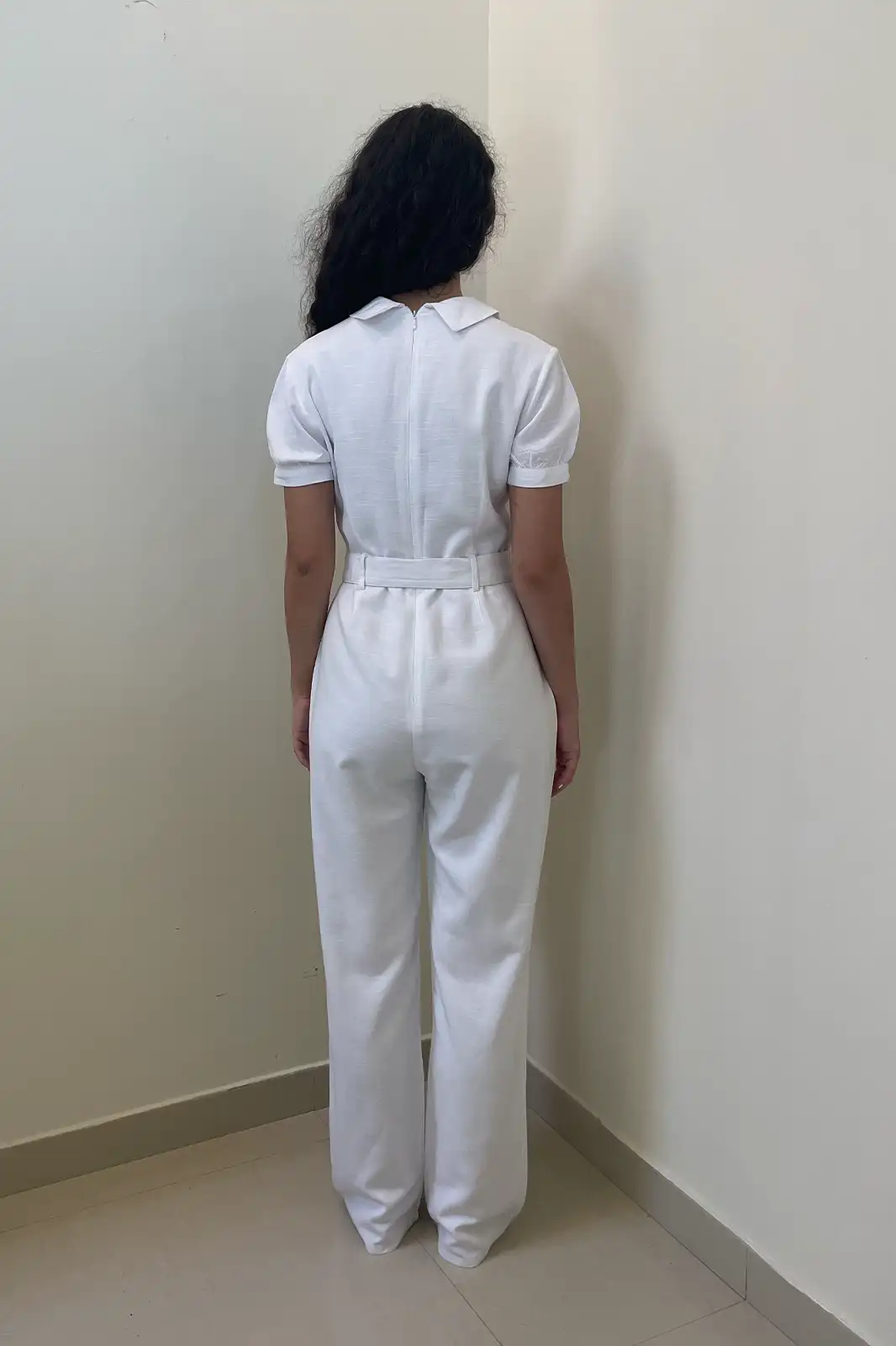 Margot Handmade White Linen Jumpsuit, Ladies Linen Jumpsuit, Pure Linen Jumpsuit, White Jumpsuit For Women, Ethnic Jumpsuit, Jumpsuit Dress