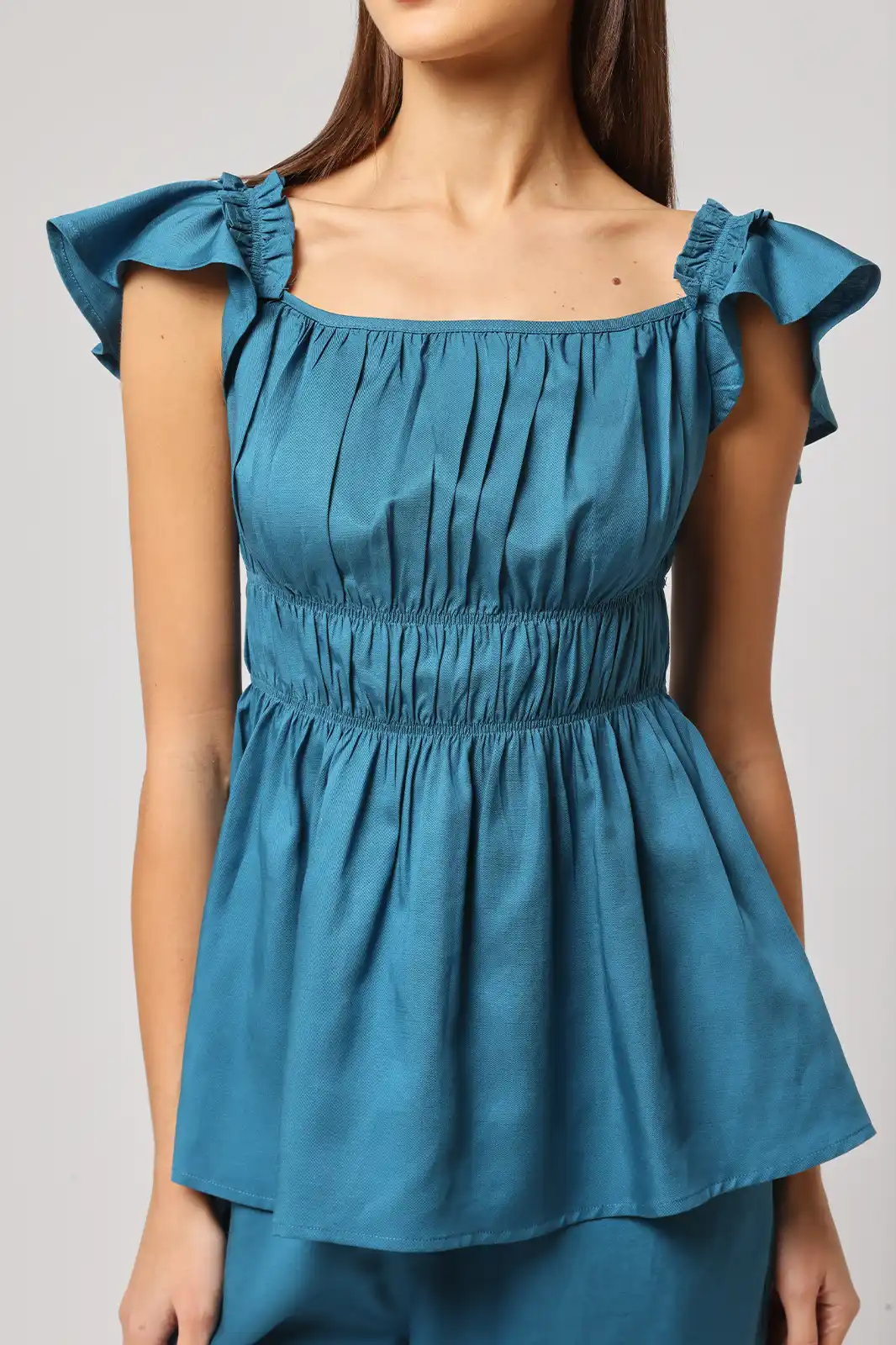 Nad Ki Kahaani Half Sleeve Corset Top, Corset Top For Women, Linen Top For Women, Sleeveless Women Tops, Stylish Women Tops, Women Clothing, Sepia Stories, Clothes For Women, Sustainable Cotton Clothing, Organic Women Clothing, Eco Friendly Clothing, Slow Fashion Brand, Slow Fashion Clothing, Ashita Fernandes, Sustainable Luxury Clothing Brands, Sustainable Clothing