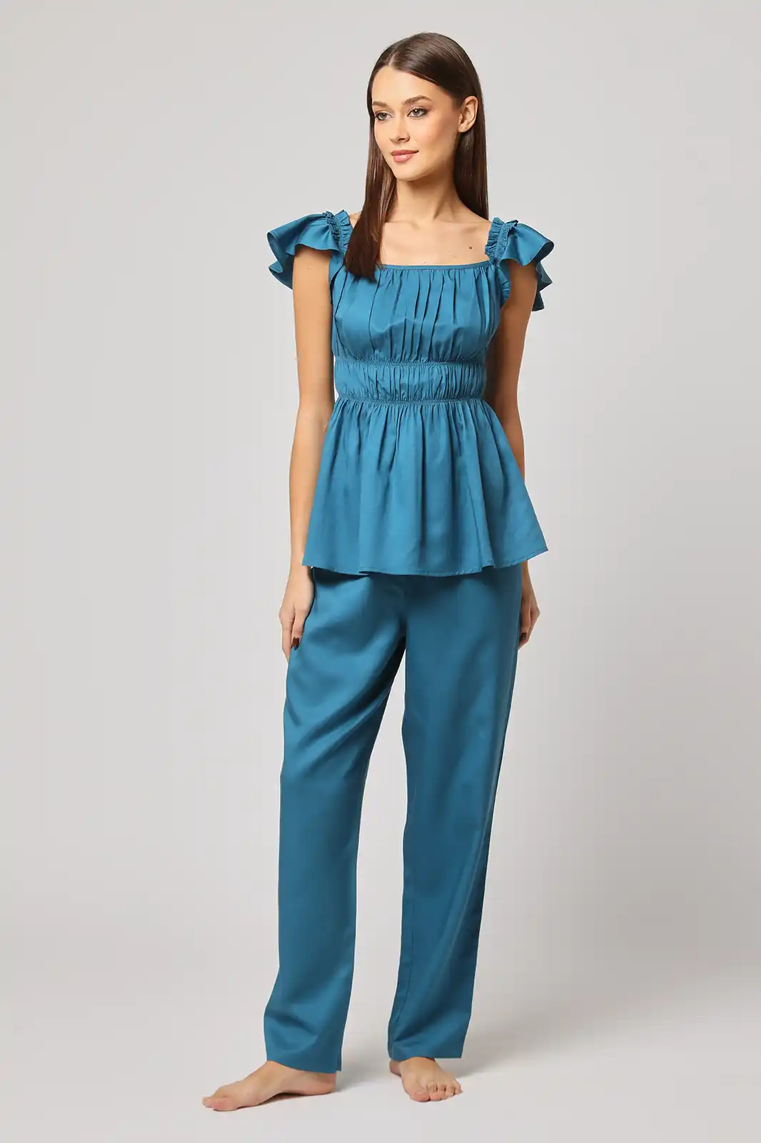 Women Clothing, Sepia Stories, Clothes For Women, Sustainable Cotton Clothing, Organic Women Clothing, Eco Friendly Clothing, Slow Fashion Brand, Slow Fashion Clothing, Ashita Fernandes, Sustainable Luxury Clothing Brands, Nad Ki Kahaani Straight Leg Pants, Linen Pants For Ladies, Linen Pants For Ladies, Linen Blend Pants For Women, Trousers For Womens