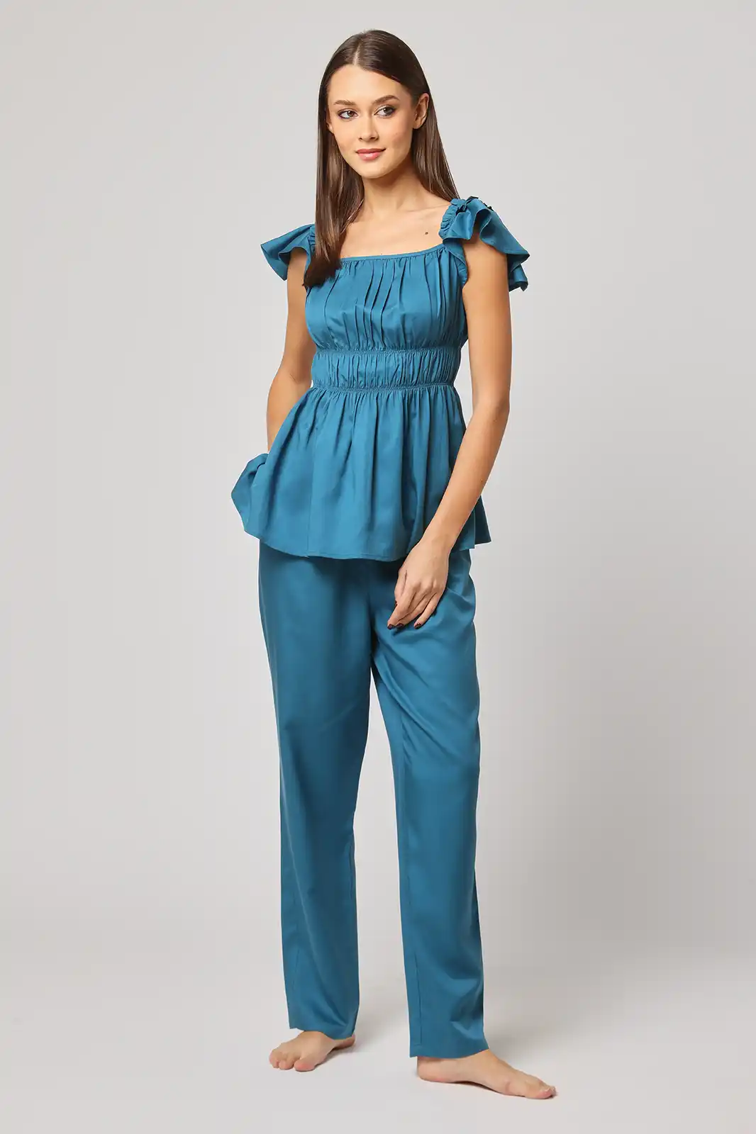 Women Clothing, Sepia Stories, Clothes For Women, Sustainable Cotton Clothing, Organic Women Clothing, Eco Friendly Clothing, Slow Fashion Brand, Slow Fashion Clothing, Ashita Fernandes, Sustainable Luxury Clothing Brands, Nad Ki Kahaani Straight Leg Pants, Linen Pants For Ladies, Linen Pants For Ladies, Linen Blend Pants For Women, Trousers For Womens