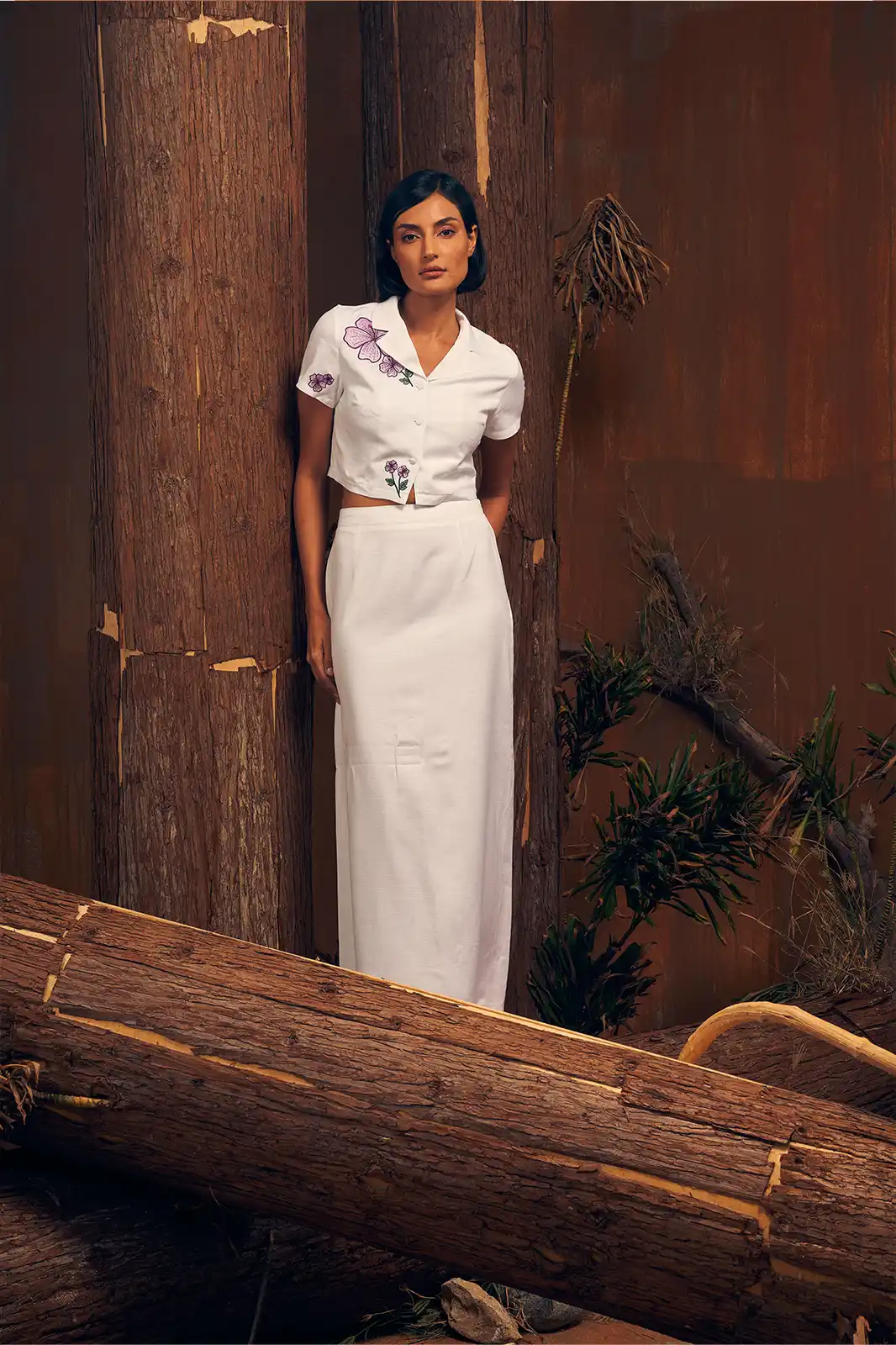 Nora Sustainable White Linen Pencil Skirt, Women’s Clothing Pencil Skirt, Linen Skirts For Women, Printed Linen Skirt, Sustainable Womens Skirts, Long Skirt Women