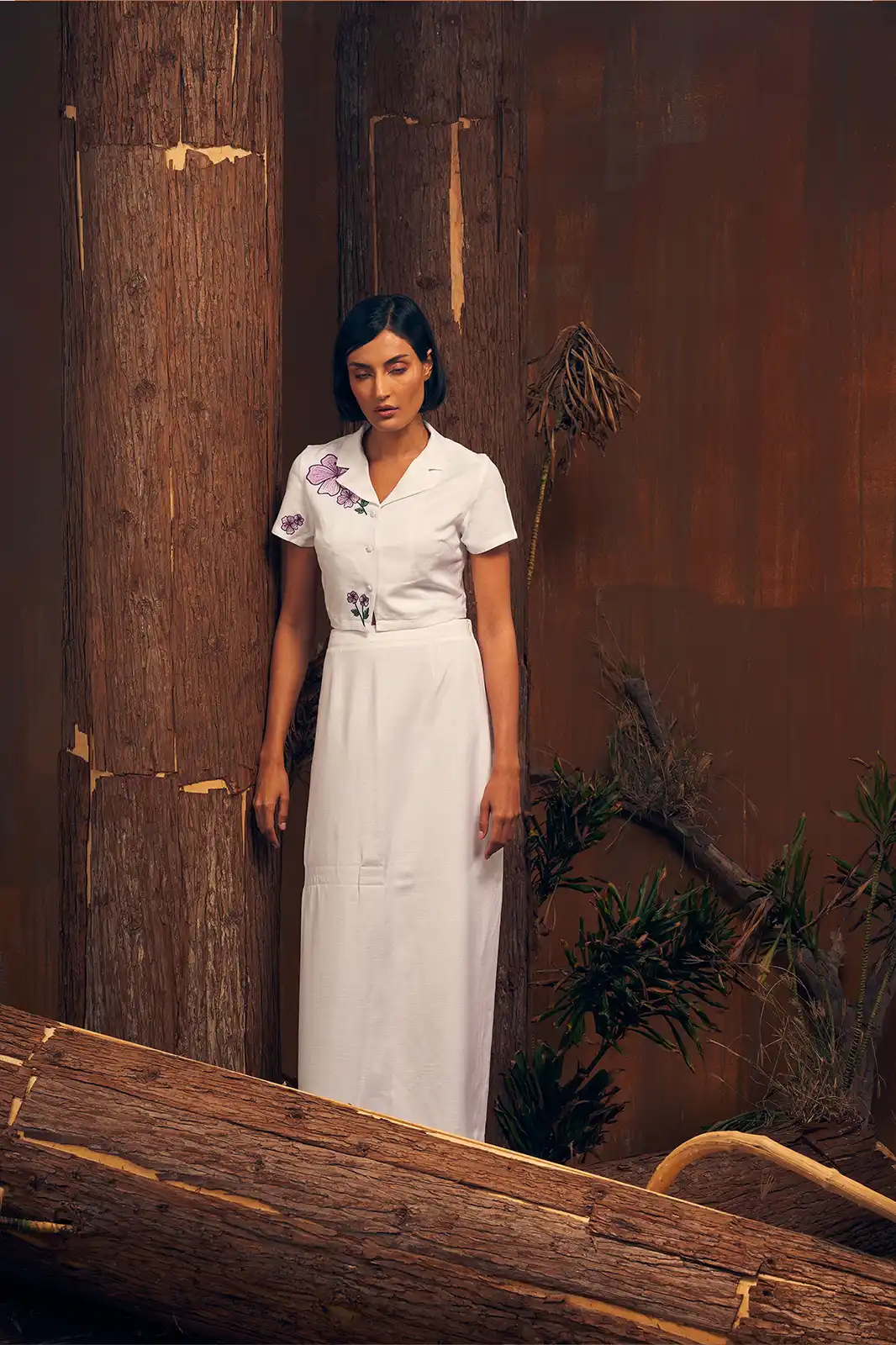 Nora Sustainable White Linen Pencil Skirt, Women’s Clothing Pencil Skirt, Linen Skirts For Women, Printed Linen Skirt, Sustainable Womens Skirts, Long Skirt Women