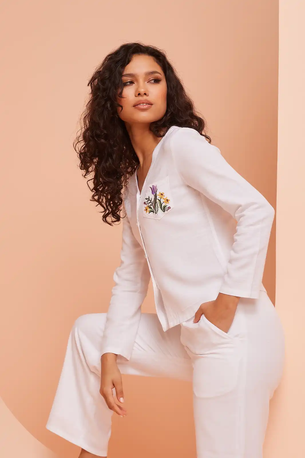 Olive Organic White Linen Shirt Top, Shirt Top For Women, Women’s Fashionable Tops, Latest Top For Women, White Linen Shirt, Organic Shirt Women