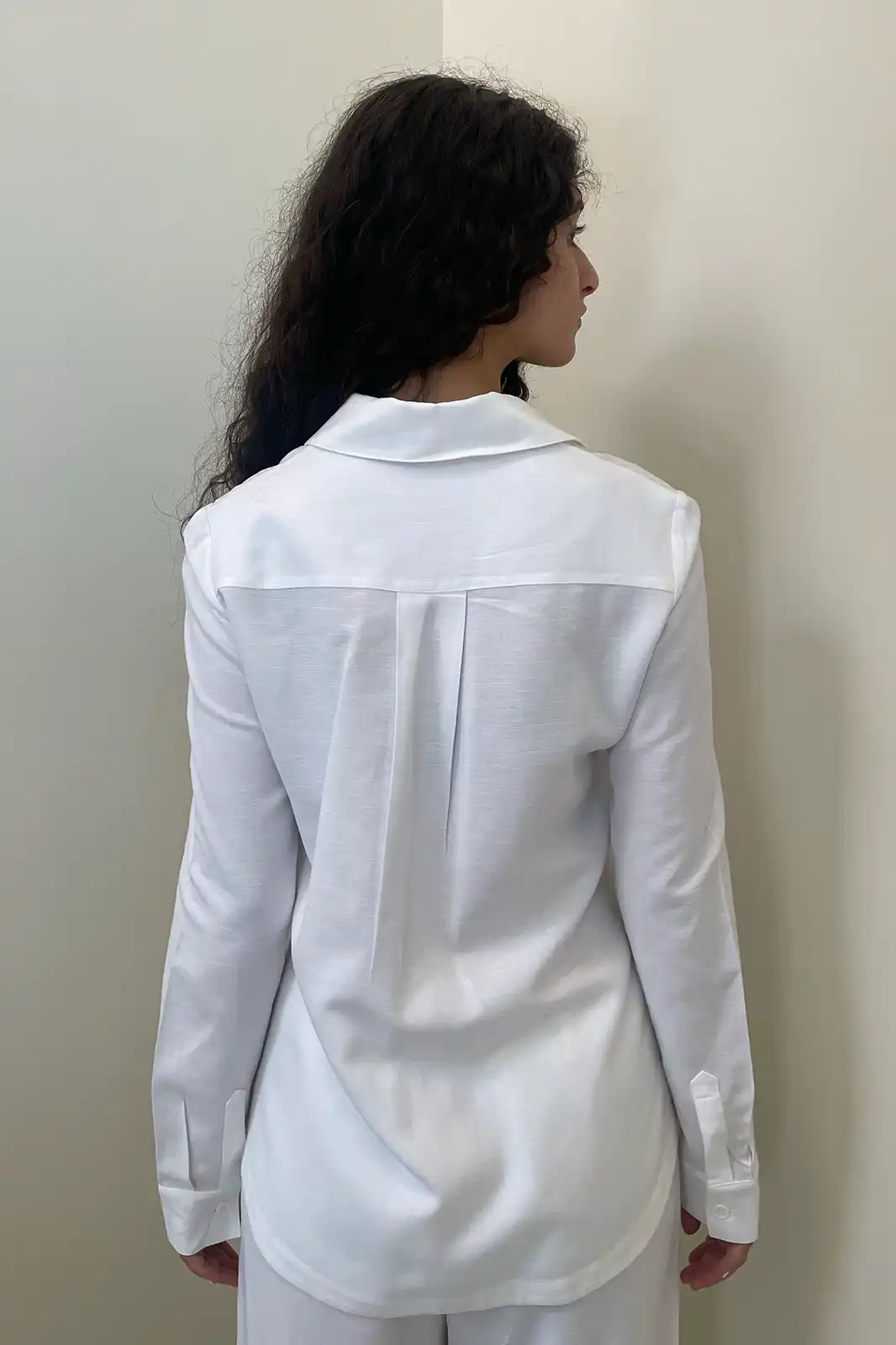 Snowdrop Handmade White Linen Co Ord Set, Linen Co Ord Set For Women, Co Ord Set Summer, Co Ord Sets Western Party Wear, Summer Co Ord Set For Women