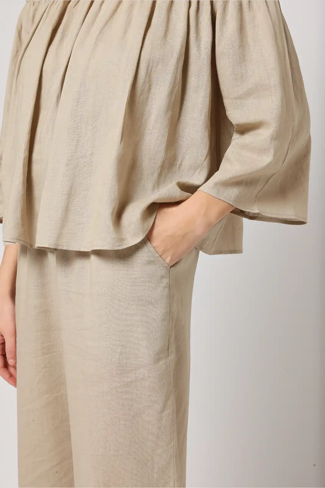 Women Clothing, Sepia Stories, Clothes For Women, Sustainable Cotton Clothing, Organic Women Clothing, Eco Friendly Clothing, Slow Fashion Brand, Slow Fashion Clothing, Ashita Fernandes, Sustainable Luxury Clothing Brands,urja High Waisted Drawstring Trousers, Trousers For Womens, Cotton Linen Trousers, Women Beige Trousers, Formal Women Trousers, Loose Cotton Drawstring Pants