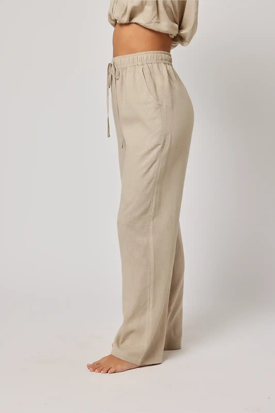 Women Clothing, Sepia Stories, Clothes For Women, Sustainable Cotton Clothing, Organic Women Clothing, Eco Friendly Clothing, Slow Fashion Brand, Slow Fashion Clothing, Ashita Fernandes, Sustainable Luxury Clothing Brands,urja High Waisted Drawstring Trousers, Trousers For Womens, Cotton Linen Trousers, Women Beige Trousers, Formal Women Trousers, Loose Cotton Drawstring Pants