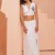 Zeya Sustainable White Linen One Side Open Slit Skirt, Slit Skirt For Women, Side Slit Skirt, White Slit Skirt, Linen Skirts For Women, Sustainable Womens Skirts