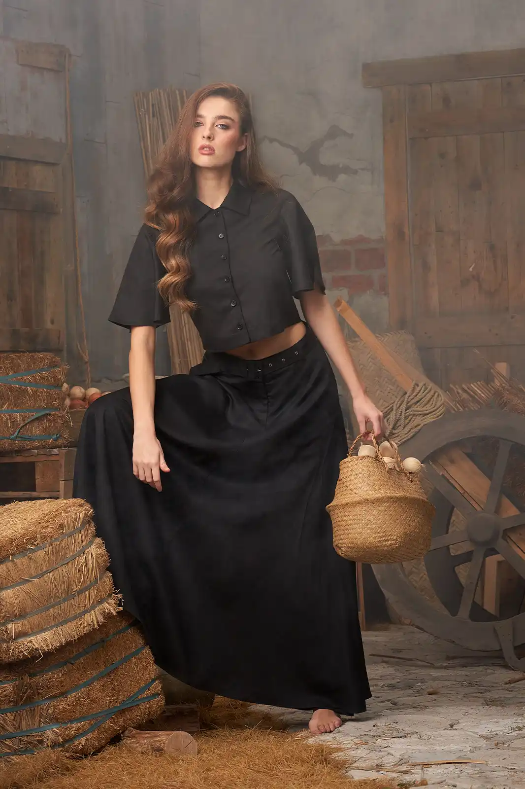 Women Clothing, Sepia Stories, Clothes For Women, Sustainable Cotton Clothing, Organic Women Clothing, Eco Friendly Clothing, Slow Fashion Brand, Slow Fashion Clothing, Ashita Fernandes, Sustainable Luxury Clothing Brands, Kahaani Black Long Skirt, Long Skirt For Women, Linen Skirt For Women, Linen Black Long Skirt, Black Linen Skirt, Sustainable Skirts, Elegant Skirts For Women