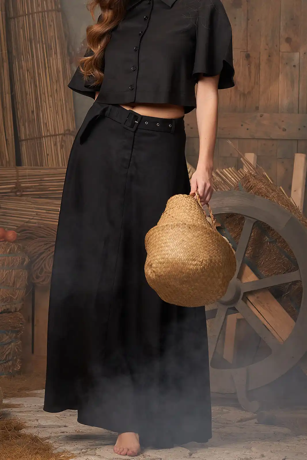 Women Clothing, Sepia Stories, Clothes For Women, Sustainable Cotton Clothing, Organic Women Clothing, Eco Friendly Clothing, Slow Fashion Brand, Slow Fashion Clothing, Ashita Fernandes, Sustainable Luxury Clothing Brands, Kahaani Black Long Skirt, Long Skirt For Women, Linen Skirt For Women, Linen Black Long Skirt, Black Linen Skirt, Sustainable Skirts, Elegant Skirts For Women