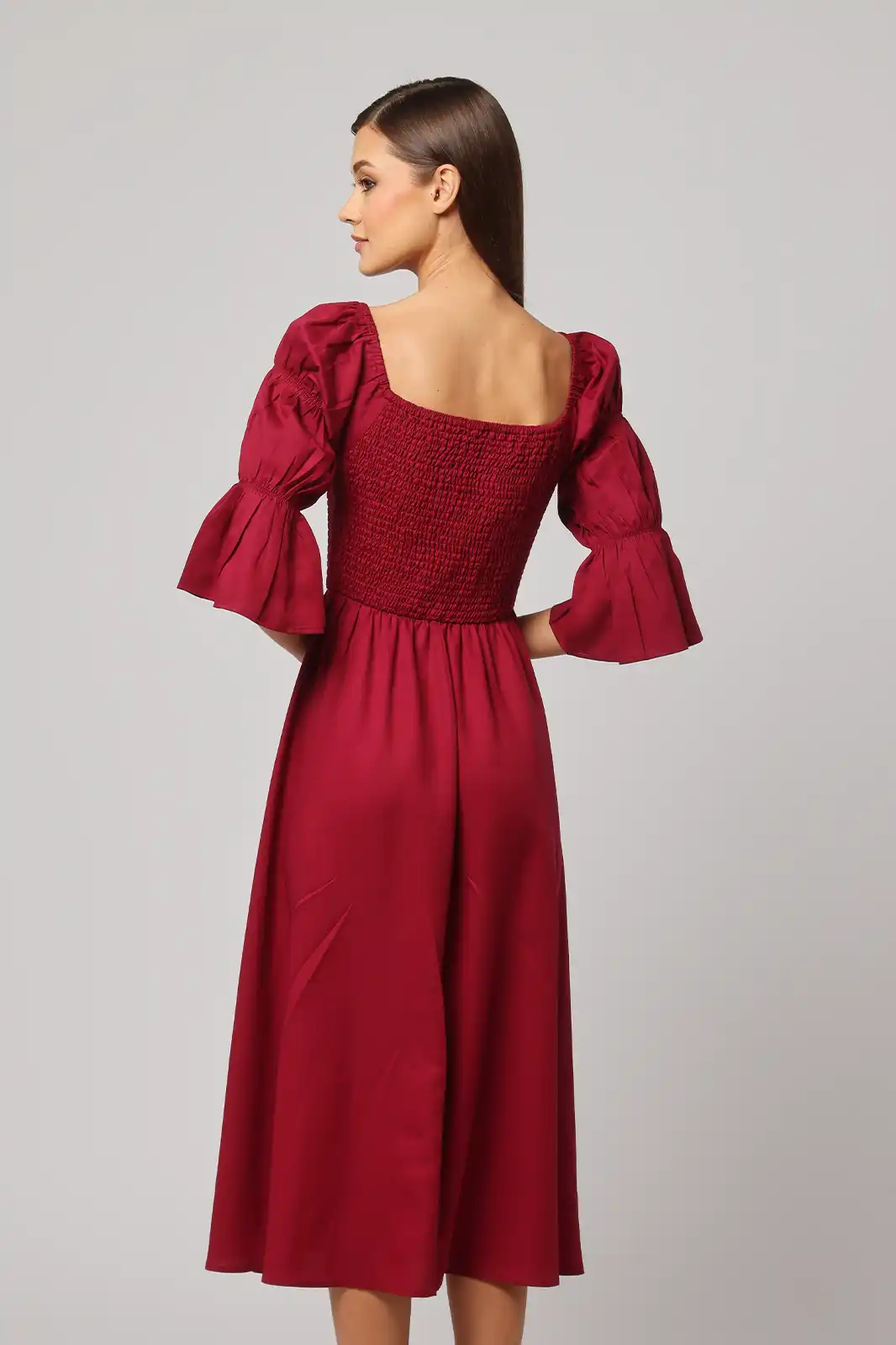 Women Clothing, Sepia Stories, Clothes For Women, Sustainable Cotton Clothing, Organic Women Clothing, Eco Friendly Clothing, Slow Fashion Brand, Slow Fashion Clothing, Ashita Fernandes, Sustainable Luxury Clothing Brands, Tanha U Neck Dress, Sustainable Dress For Women, U Neck Dress Pattern, Linen Dresses For Women, Linen Blend Dresses For Women, U Neck Long Dress