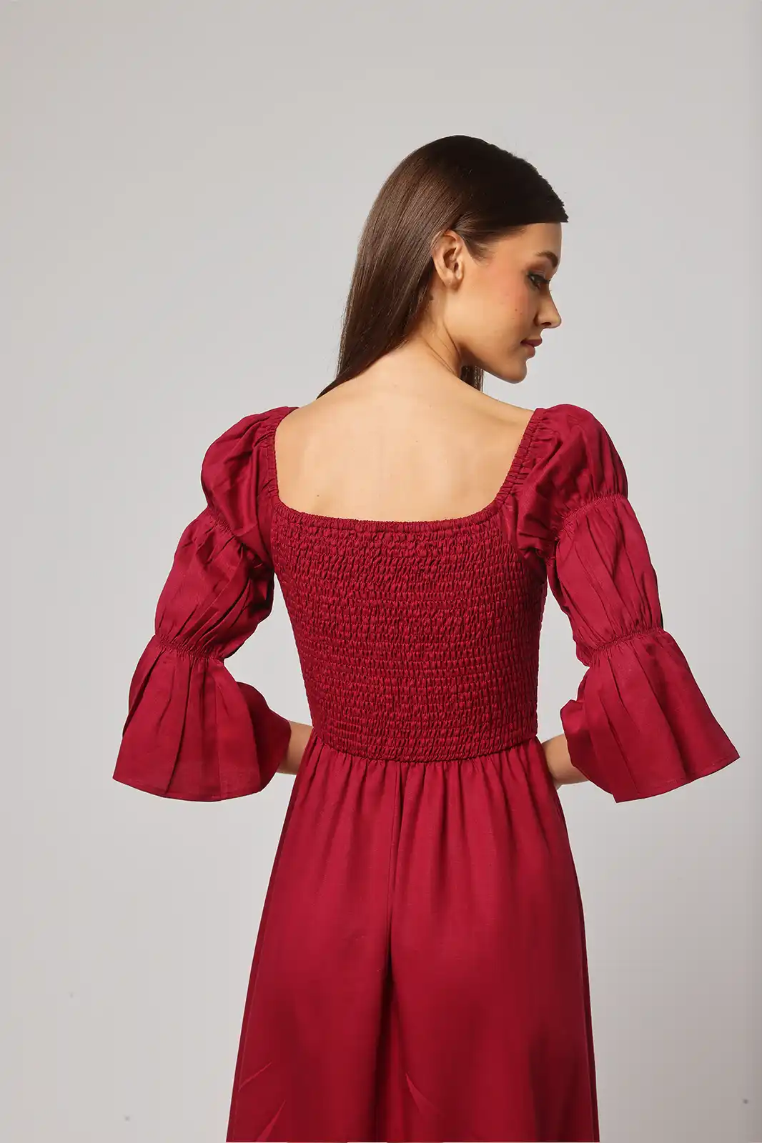 Women Clothing, Sepia Stories, Clothes For Women, Sustainable Cotton Clothing, Organic Women Clothing, Eco Friendly Clothing, Slow Fashion Brand, Slow Fashion Clothing, Ashita Fernandes, Sustainable Luxury Clothing Brands, Tanha U Neck Dress, Sustainable Dress For Women, U Neck Dress Pattern, Linen Dresses For Women, Linen Blend Dresses For Women, U Neck Long Dress