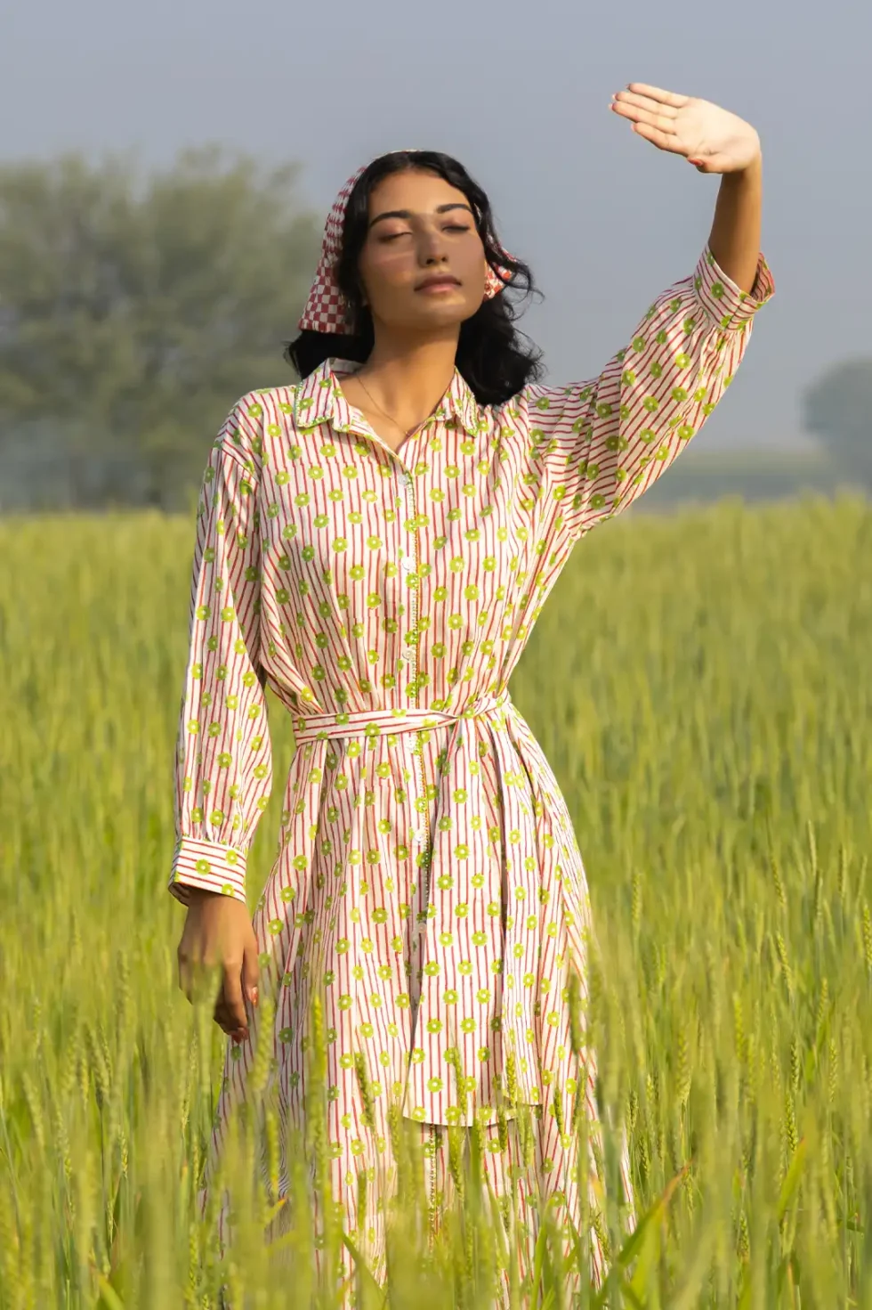 amber stroll dress, long shirt dress, hand embroidery, detachable belt, sustainable fashion, women’s dress, artisan dress, eco clothing, handworked dress, Sepia Stories