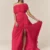 Garima GKD 011 One Shoulder Neckline Chiffon Dress, Pink Long Dress For Women, One Shoulder Dress For Women, One Shoulder Long Dress, Front Slit Dress, Front Slit Long Dress, Sepia Stories
