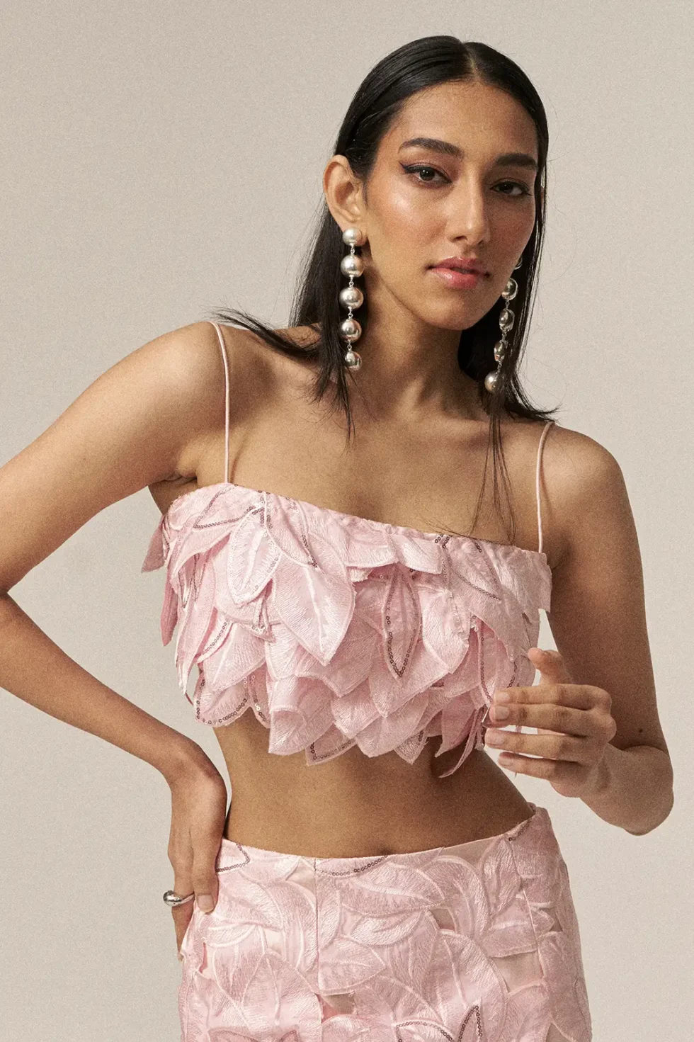 Garima GKD 09 Pink Cotton Skirt And Top Set, Cotton Skirt And Top Set, Pink Printed Dress, Matching Top And Skirt Sets For Women, Side Slit Skirt, Sleeveless Top And Skirt, Women Long Skirt And Top, Skirt And Top Set Western Party Wear, Floral Skirt And Top, Sepia Stories