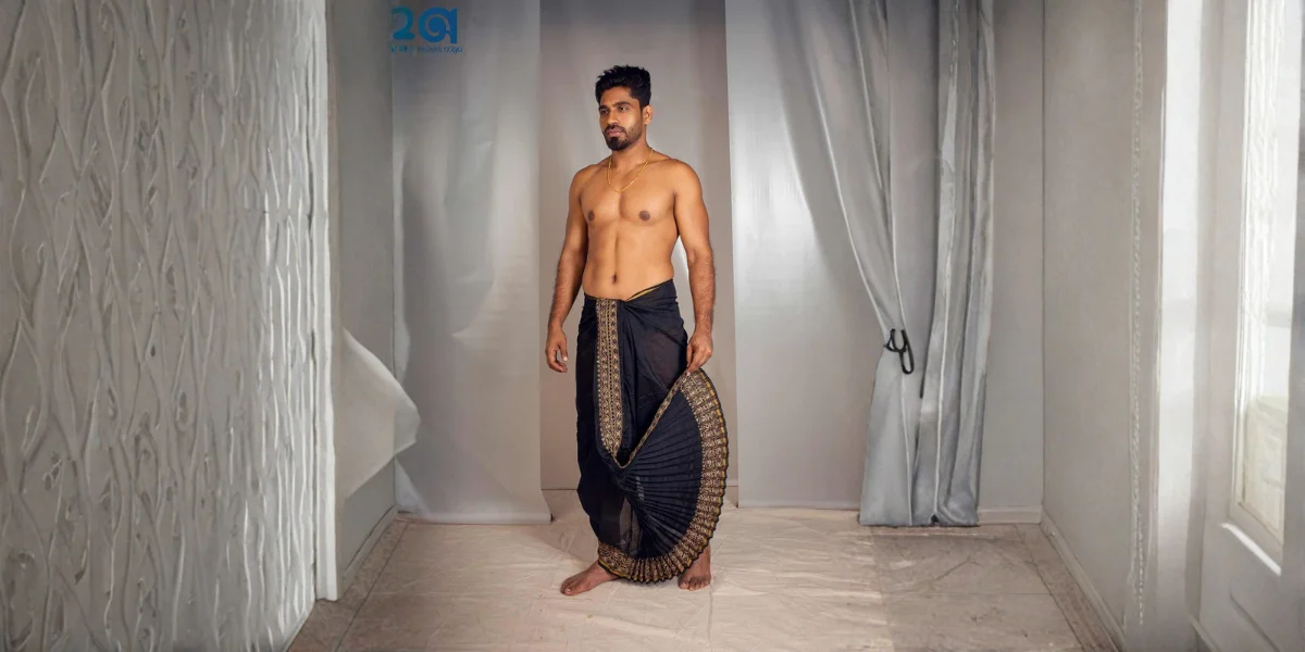 Dhoti For Pooja, Handloom Dhoti, Pure Cotton Dhoti, Organic Cotton Dhoti, Different Types Of Dhoti, Dhoti For Durga Puja, Dhoti For Pandit, Traditional Dhoti, Sepia Stories