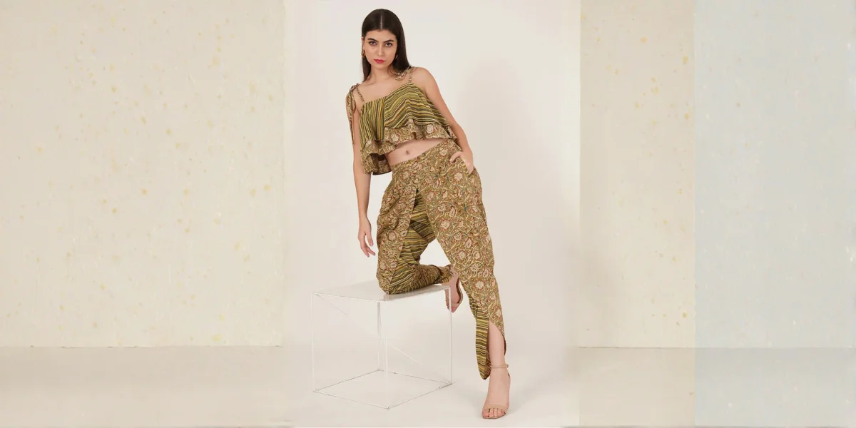 Tops For Dhoti Pants For Ladies, Dhoti Pants With Top, Cotton Dhoti Pants And Tops For Ladies, Handloom Dhoti, Cotton Dhoti Pants For Ladies, Tops For Dhoti, Sepia Stories