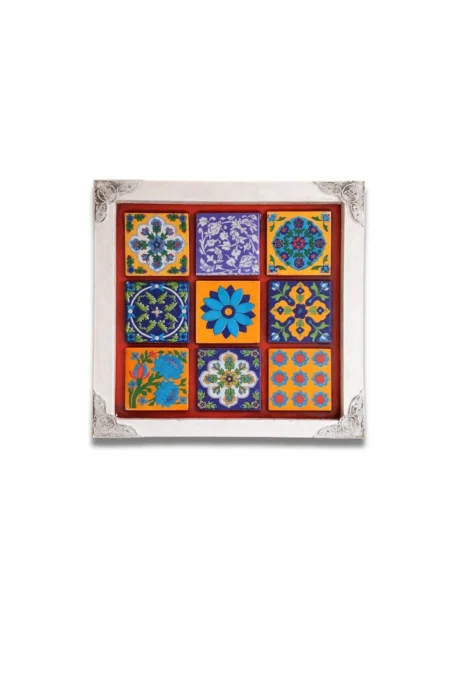 Joa Azulejo Tile Wall Art With Vintage Corners White, Frames For Home Decor, Artistic Frame, Pine Wood Frame, Vintage Frame, Art Frame Design, Art Frame Set, Sepia Stories