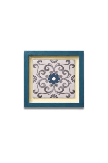 Joa Azulejo Tile Wall Art Teal, Modern Wall Frame Design, Handcrafted Wall Art, Frames For Home Decor, Artistic Frame, Decorative Tile Wall Art, Wall Art Frames, Sepia Stories