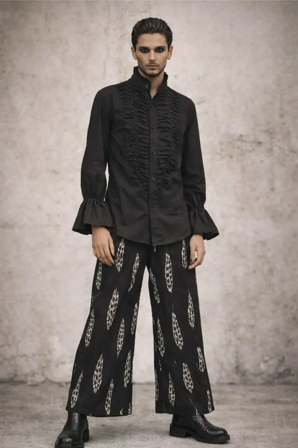 Ilya Black Cotton Shirt, Black Shirt For Men, Cotton Black Colour Shirt for Men, Cotton Shirt, Cotton Shirt Black, Party Wear Black Shirt, Full Sleeve Black Shirt, Cotton Shirts for Men, Stylish Black Shirt for Men, Sepia Stories