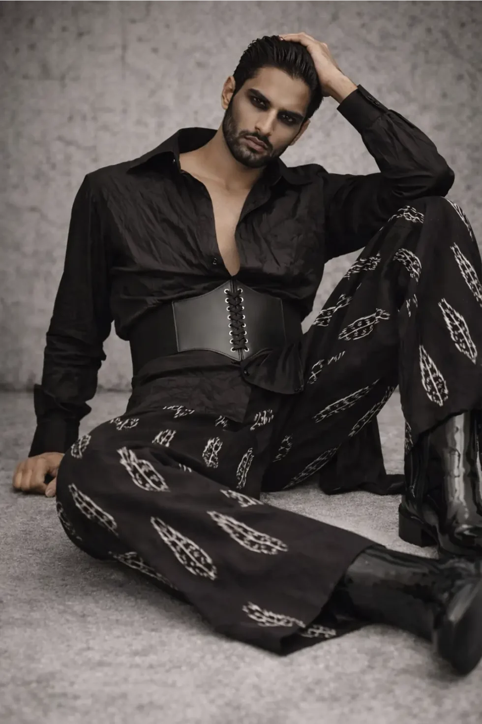 Roo Crushed Cotton Shirt Black, Cotton Shirts for Men, Party Wear Shirts for Men, Black Shirt for Men, Cotton Stylish Shirts for Men, Cotton Shirts, Black Cotton Shirt for Men, Dark Black Shirt, Sepia Stories