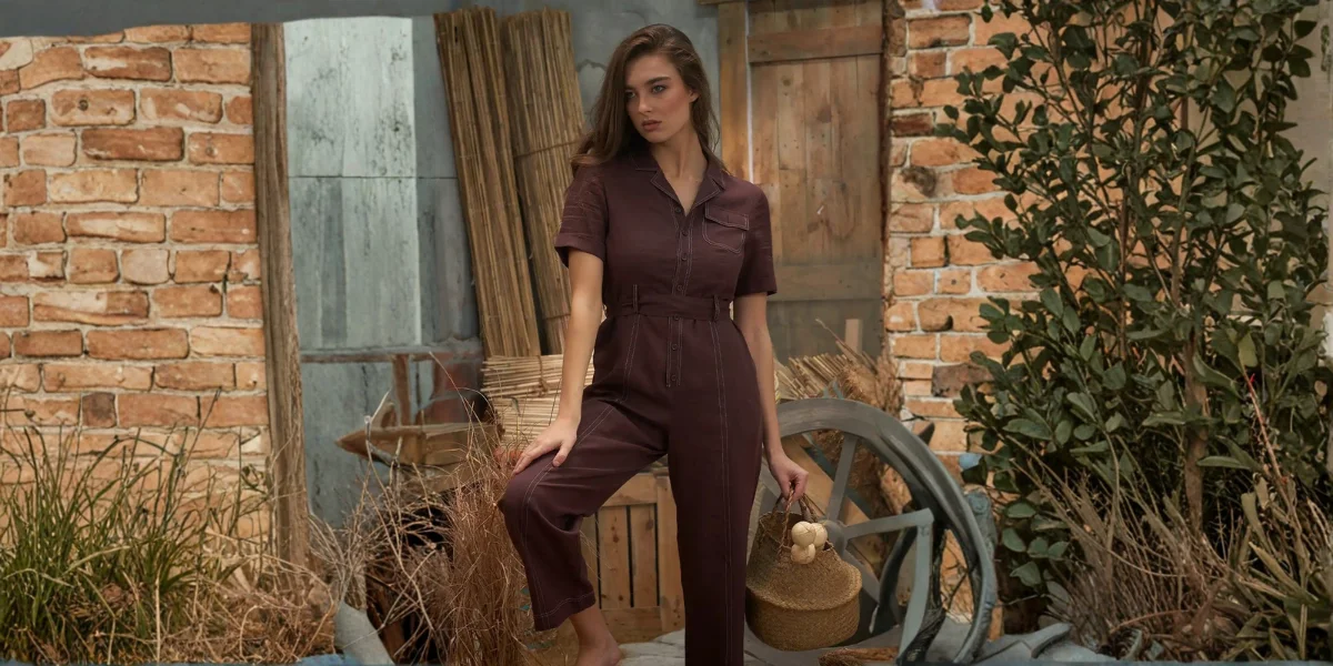 Casual Jumpsuit With Sleeves, Women's Casual Jumpsuit With Sleeves, Jumpsuit With Full Sleeves, Jumpsuit For Women, Casual Clothing, Cotton Jumpsuit, Sepia Stories, clothes for women, jumpsuit outfit