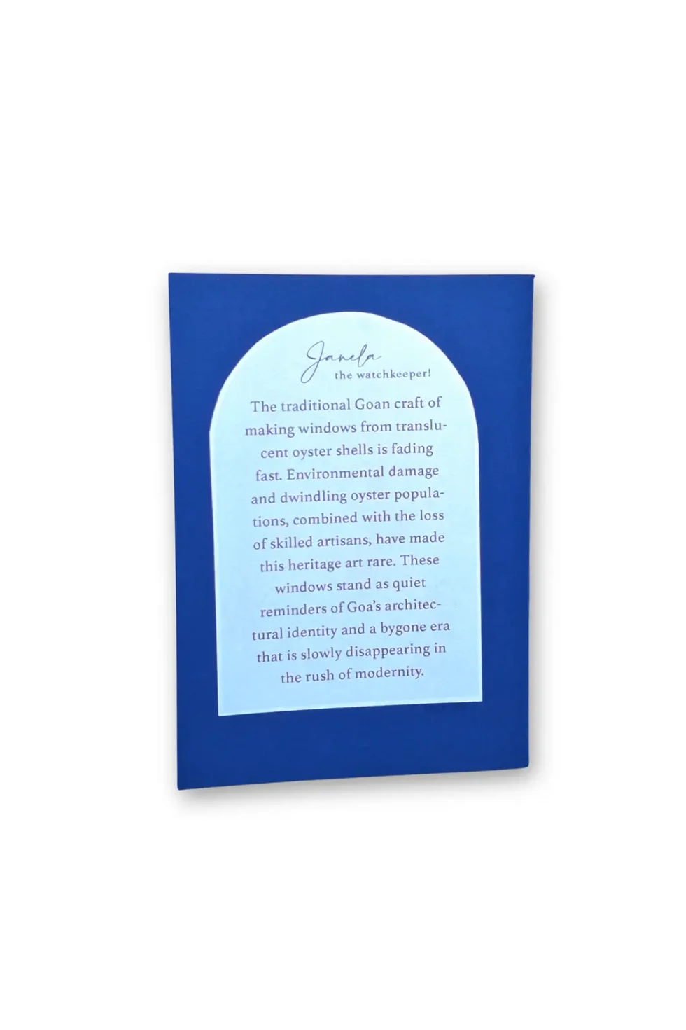 JOA Goan Window 1 Navy Blue Artistic Handmade Notebooks, Notebook For Notes, Printed Notebook, Handmade Notebook, Blue Notebook, Designer Notebook, Artistic Notebooks, Sepia Stories, Jack Of All, Hardbound notebooks, Notebooks online