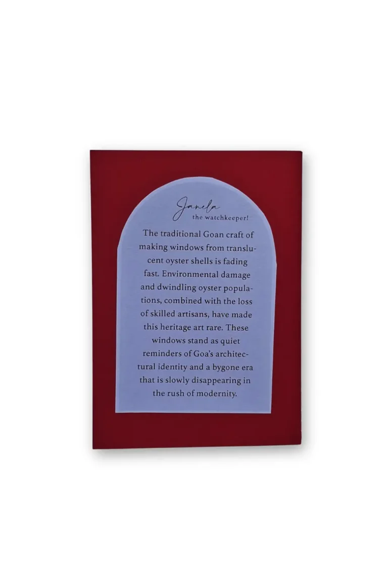 Joa Goan Window 1 Red, Handmade Pocket Notebooks,, Handmade Pocket Notebooks, Printed Notebooks, Handmade Notebook, Creative Writing Notebooks, Notebook For Daily Notes, Red Notebook, Sepia Stories, Jack Of All, Hardbound notebooks, Notebooks online