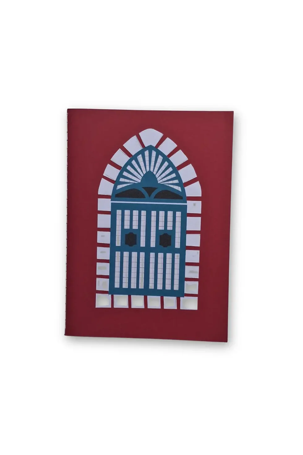 Joa Goan Window 2 Red, Handmade Notebook, Handmade Notebook, Notebooks Online, Best Notebooks In India, Custom Notebooks, Pocket Size Notebook, Printed Notebook, Red Notebooks, Sepia Stories, Jack Of All, Hardbound notebooks, Notebooks online