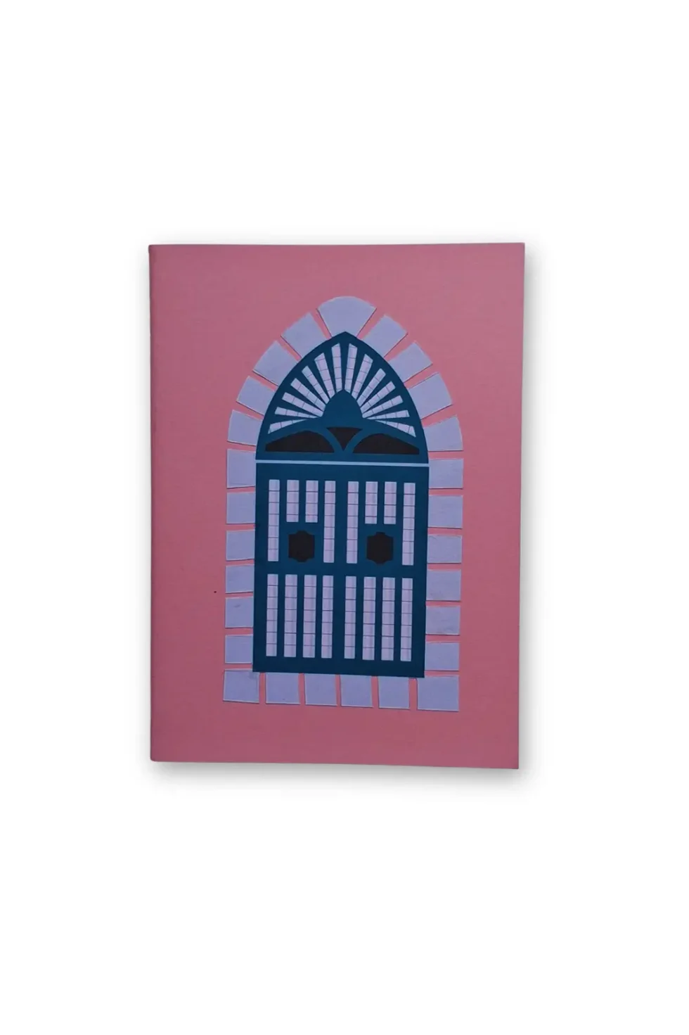 JOA Goan Window 2 Salmon Pink Creative Writing Notebooks, Pink Notebooks, Handmade Notebook, Printed Notebook, Artistic Notebooks, Notebook For Daily Notes, Creative Writing Notebooks, Notebook For Daily Notes, Sepia Stories, Jack Of All, Hardbound notebooks, Notebooks online