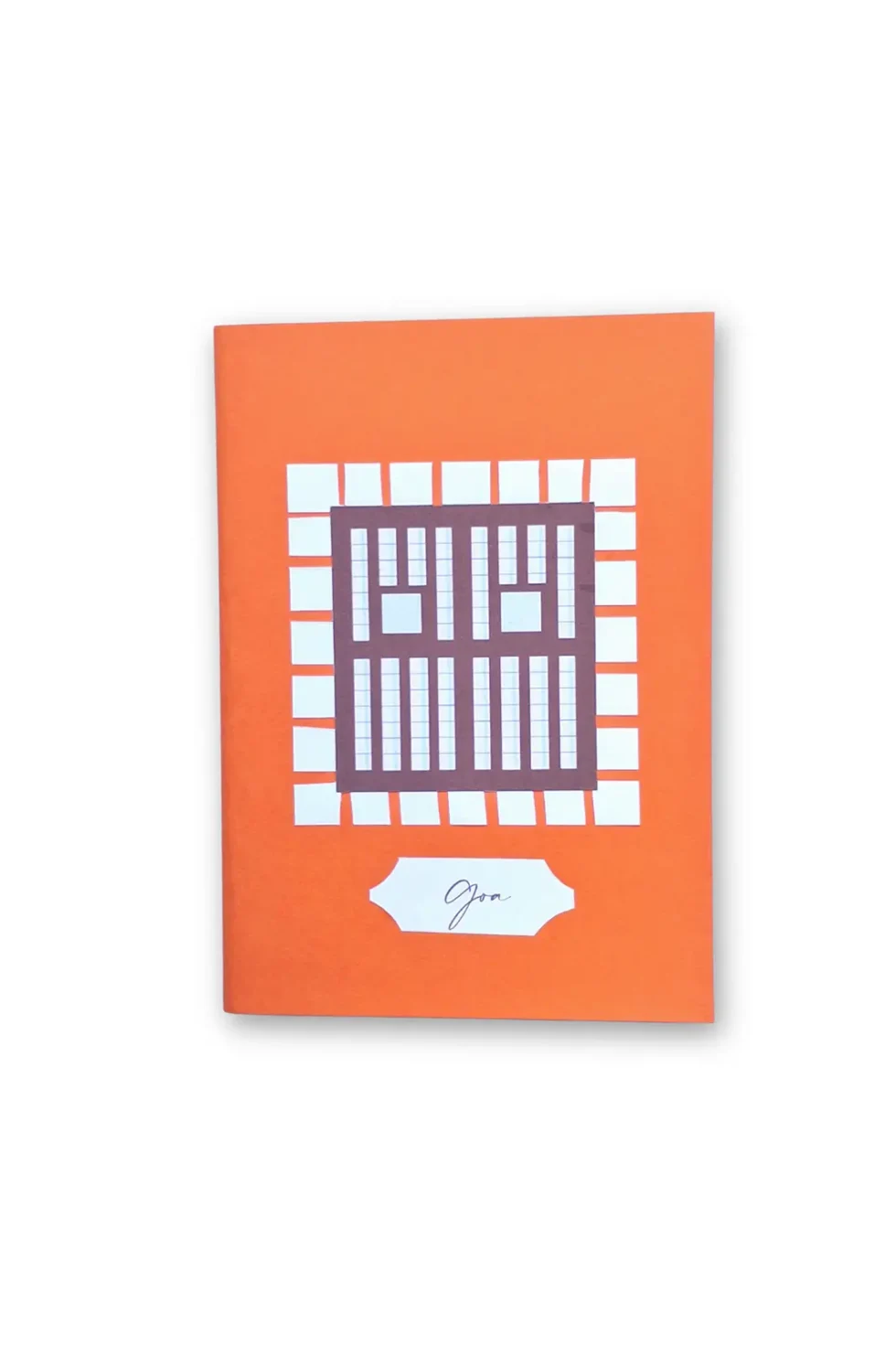 JOA Goan Window 3 Orange Pocket Size Handmade Notebook, Handmade Notebook, Pocket Size Notebook, Printed Notebook, Orange Notebooks, Creative Writing Notebooks, Notebook For Daily Notes, Sepia Stories, Jack Of All, Hardbound notebooks, Notebooks online, Vertical Notebook, Goal Setting Notebook, Daily Writing Notebook