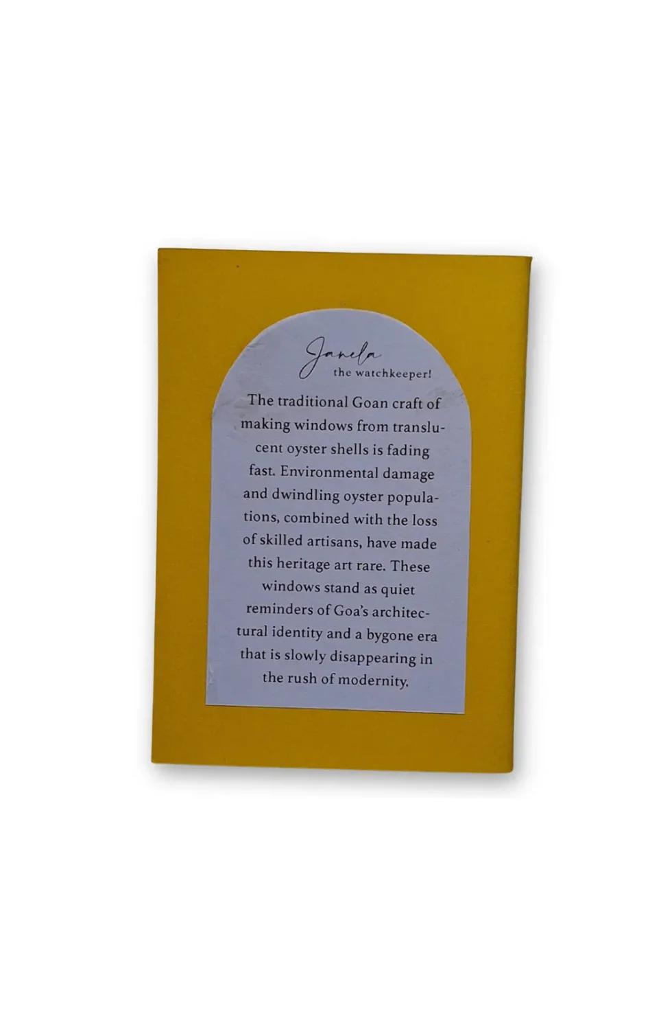 JOA Goan Window 4 Yellow Artistic Handmade Notebook, Handmade Notebook, Printed Notebook, Yellow Notebooks, Notebook For Writing, Designer Notebook, Artistic Notebooks