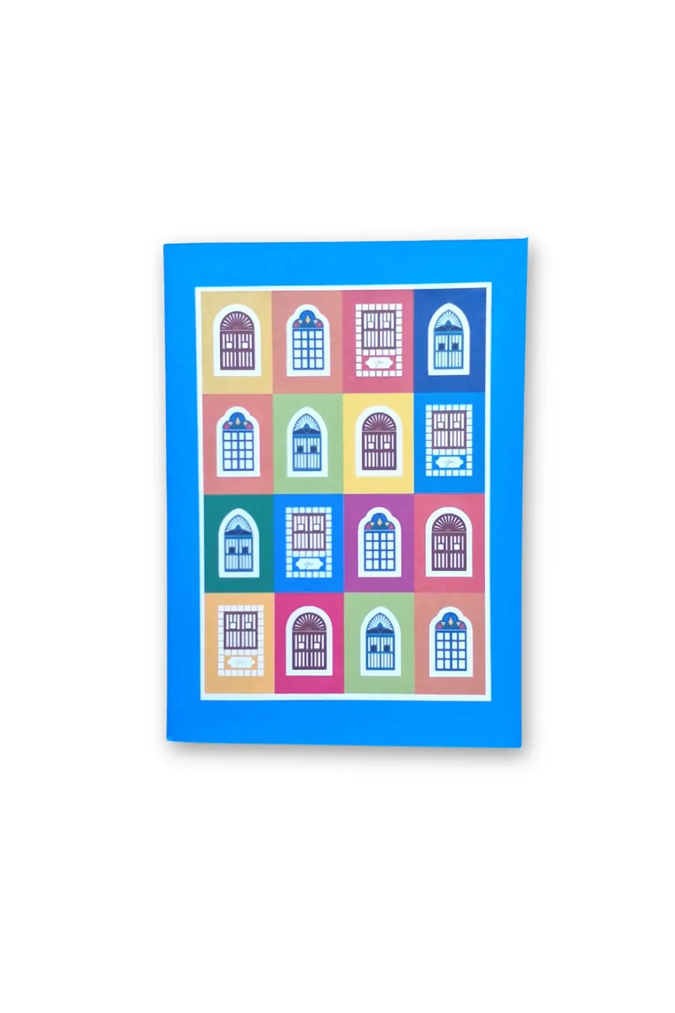 JOA Goan Window 5 Blue Hardbound Printed Paper Notebook, Handmade Pocket Notebook, Printed Notebook, Blue Notebooks, Paper Notebook, Hardbound Notebooks, Notebooks For Journaling, Vertical Notebook, Goal Setting Notebook, Daily Writing Notebook, Sepia Stories, Jack Of All, Notebooks online