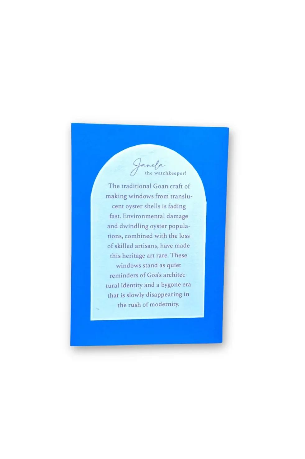 JOA Goan Window 5 Blue Hardbound Printed Paper Notebook, Handmade Pocket Notebook, Printed Notebook, Blue Notebooks, Paper Notebook, Hardbound Notebooks, Notebooks For Journaling, Vertical Notebook, Goal Setting Notebook, Daily Writing Notebook, Sepia Stories, Jack Of All, Notebooks online