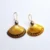 JOA Gold & Border Dotted Small Shell Goa Earrings, Handpainted Earrings, Women Earrings, Sea Shell Jewelry, Sustainable Jewellery, Hand Painted Earrings Jewelry, Handpainted Earrings, Shell Jewelry, Sepia Stories, Jack Of All,