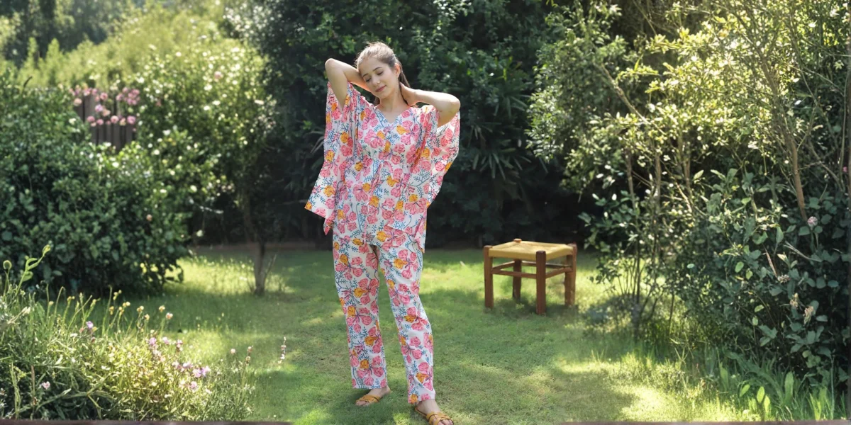 Kaftan Co-ord Sets, Cotton Kaftan Co Ord Set, Kaftan Style, Types Of Kaftan, Cotton Kaftan For Women, Kaftan Long Dress Women, Short Kaftan Co Ord Set