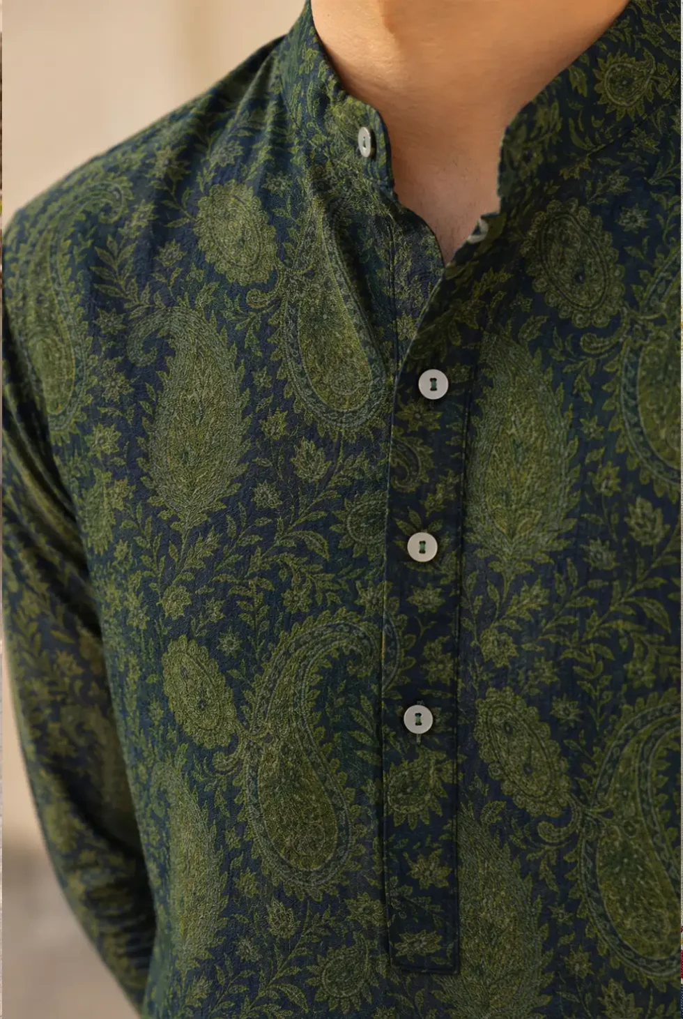 Contemporary handmade kurtas for men