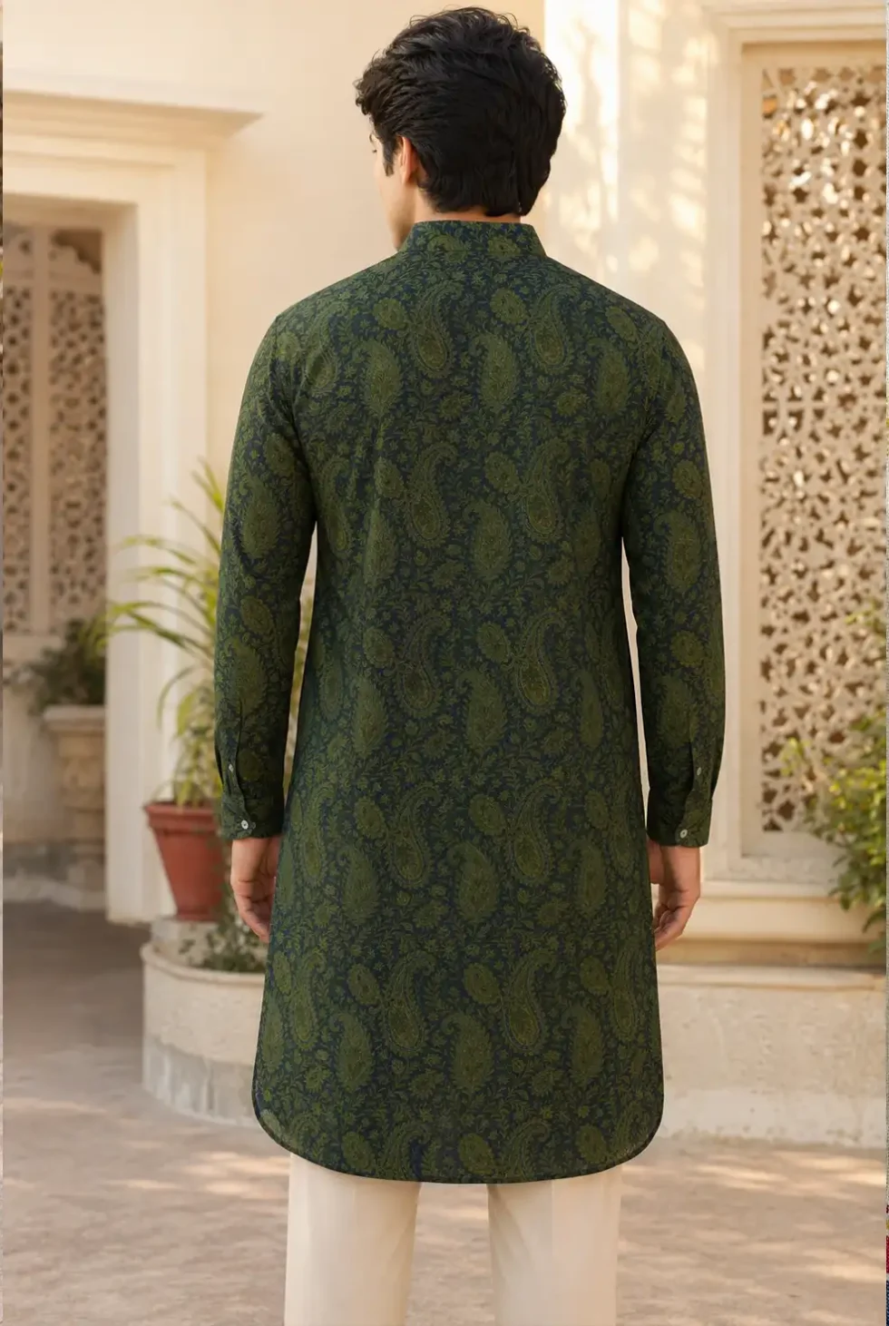 Contemporary handmade kurtas for men