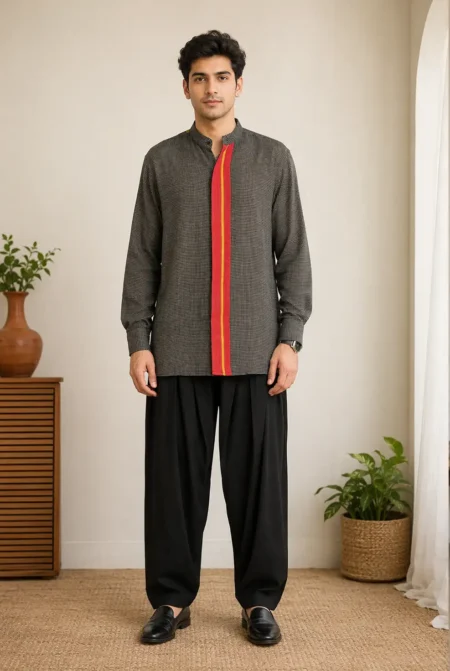 KANN COTTON SHIRT BLACK